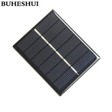 BUHESHUI 0.6W 3V Polycrystalline Solar Cells Solar Panels Solar For Charging 2.4V Battery DIY Solar System 60*75MM 10pcs Epoxy