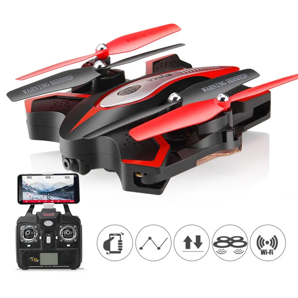 

Foldable 4-Axles RC drone With HD Wifi Camera X56W G-sensor WIFI FPV RC Quadcopter Dron Selfie Drone Upgraded Kids Toys Gift