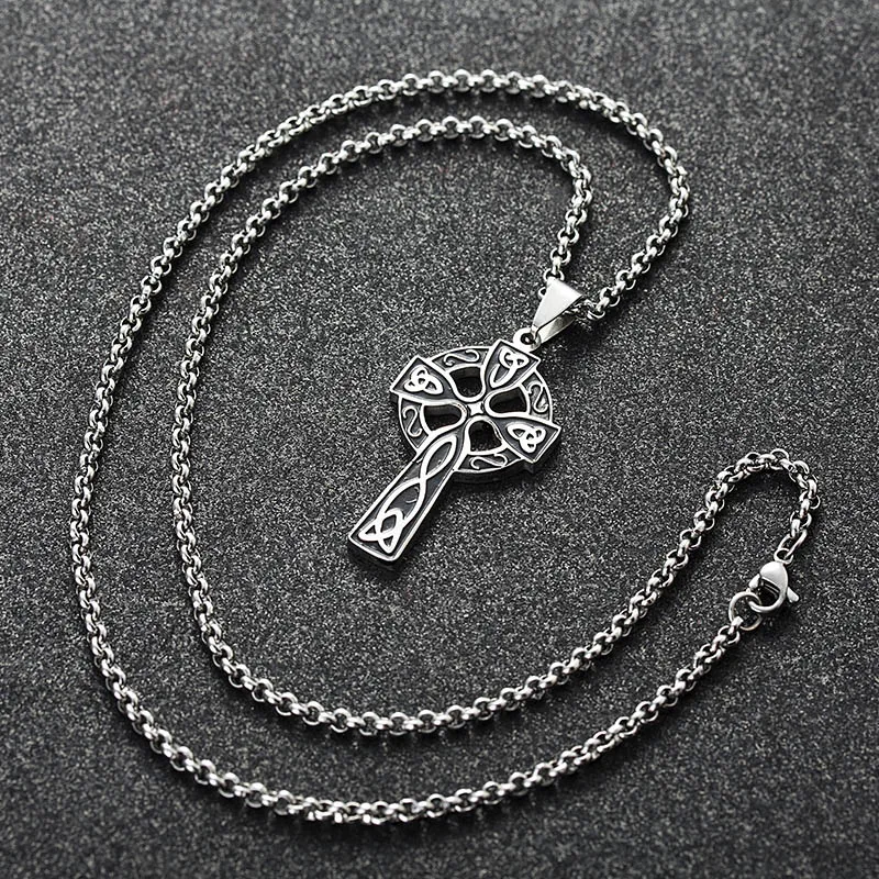 ABAICER Christian Jewelry золотой цвет из нержавеющей стали Triquetra Viking тройной Рог Odin