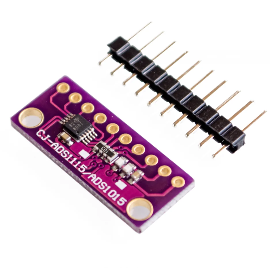 I2C ADS1115 16 бит АЦП 4 канала модуль усилителя с программируемый усилитель 2 0 V до 5 для