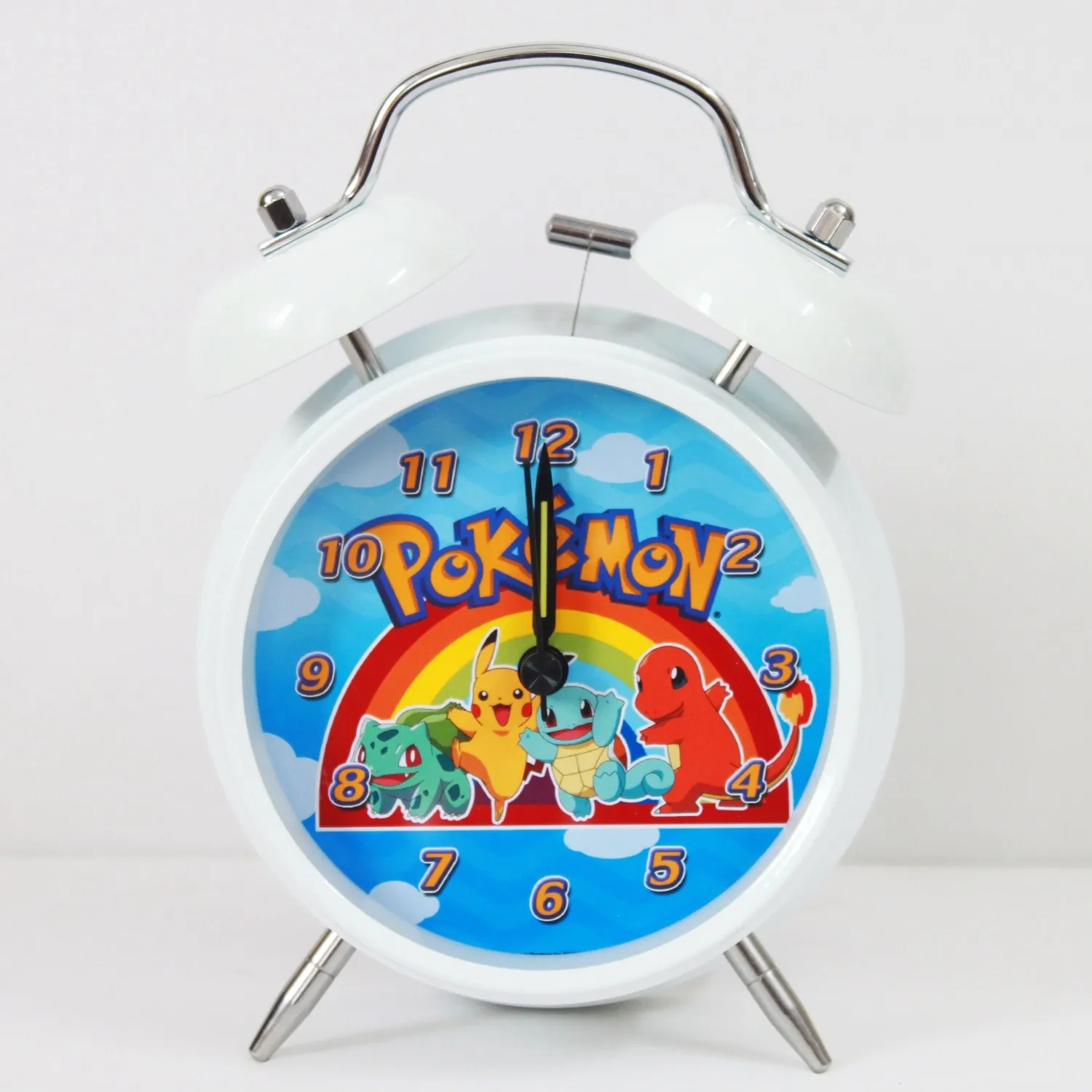 Geaffort cartoon poke Pikachu night light morden vintage brief art alarm clockin Alarm Clocks