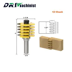 Коробка совместных фрезы-регулируемый 5 Blade-3 Флейта-1/2 "хвостовика для Дровосек Tenon резак для деревообрабатывающих инструментов