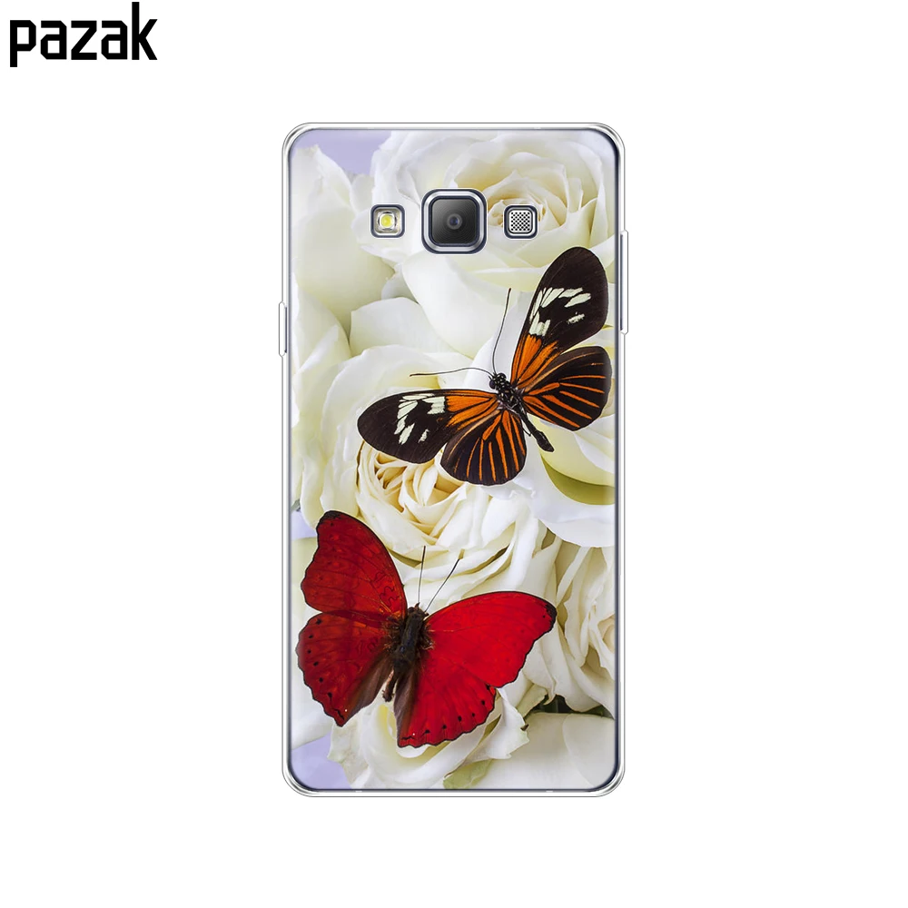 52414 Чехол для samsung Galaxy A7 чехол раскладной; Мягкий ТПУ силиконовый чехол для samsung A7 A700 A700F бампер copa противоударный - Цвет: 52414