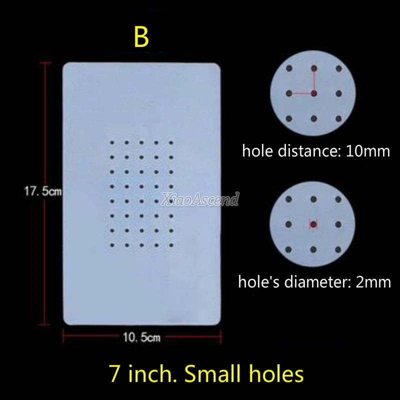 7inch small hole lcd separating heat silicone pad