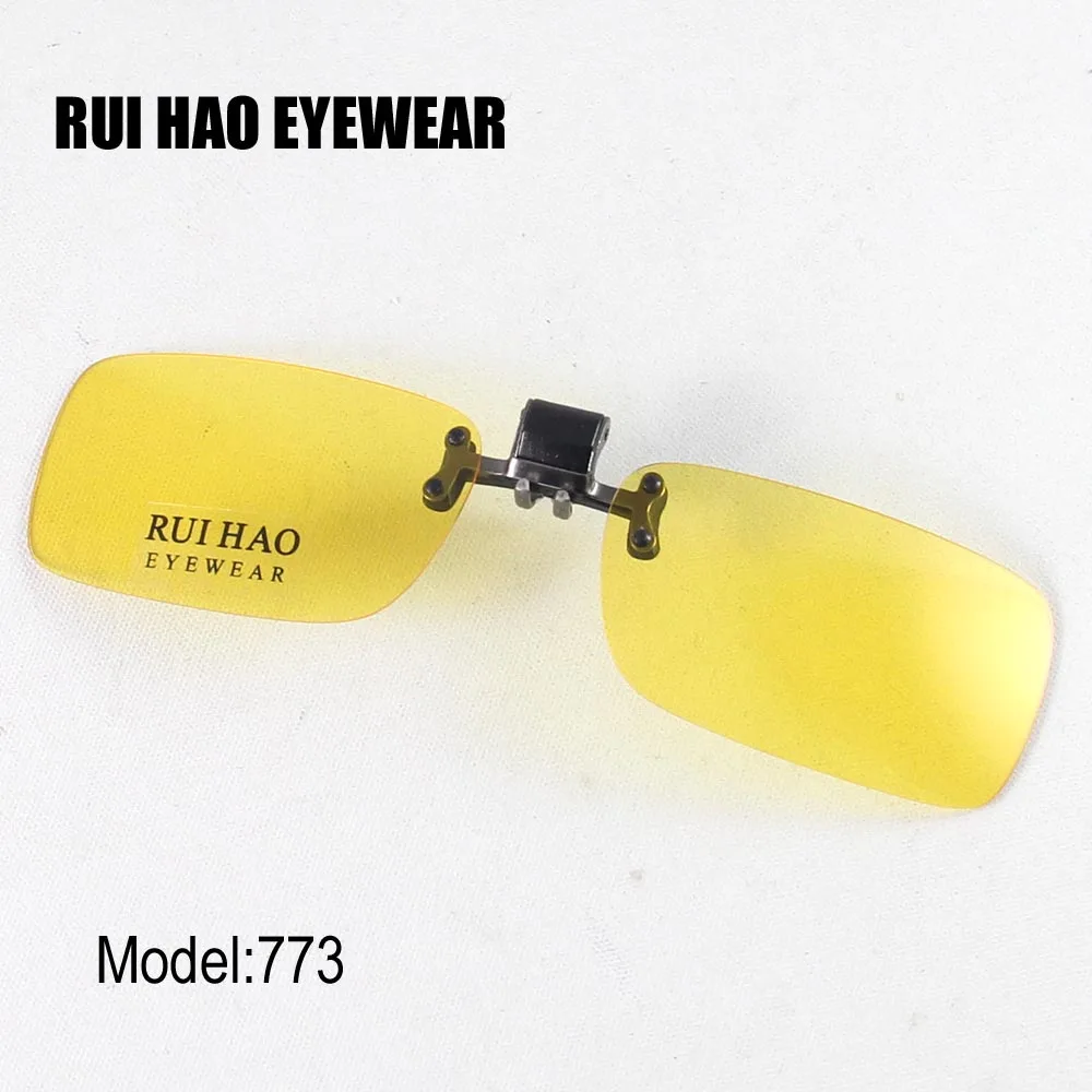 Small Polarized Sunglasses Clip on Sunglasses Eyeglasses Sun Glasses Drive Goggles Spectacles Yellow Night Vision Eyewear 773 polarized sunglasses