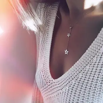 

Hot Fashion Pentagram Necklaces & Pendants Heart Charms Statement Short Necklaces Women Jewelry Chokers Necklace Collier Fleurs