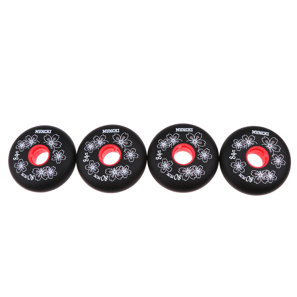 

4x Outdoor Inline Roller Skate Slides Hockey Skating Wheels Skateboard Wheels Replacement 84A 72-80mm