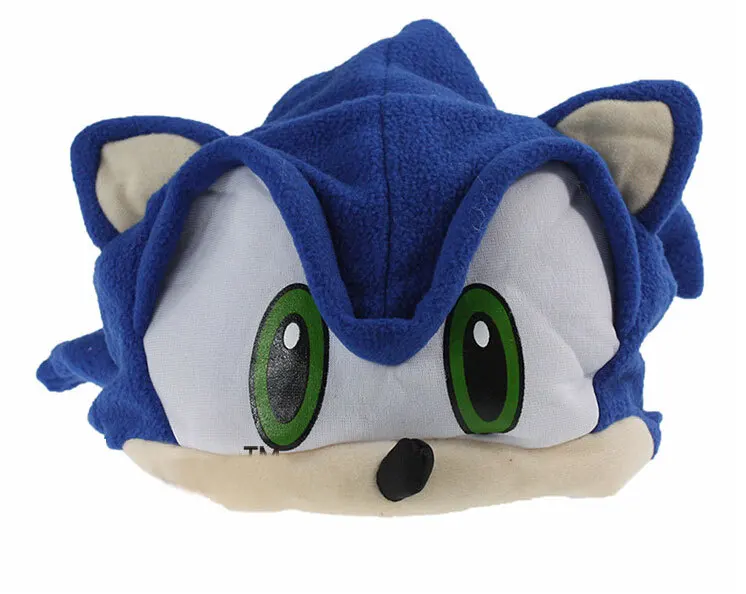 Флисовая шапка OHMETOY Sonic Ежик для косплея игрушки X FS аниме плюшевая шапочка