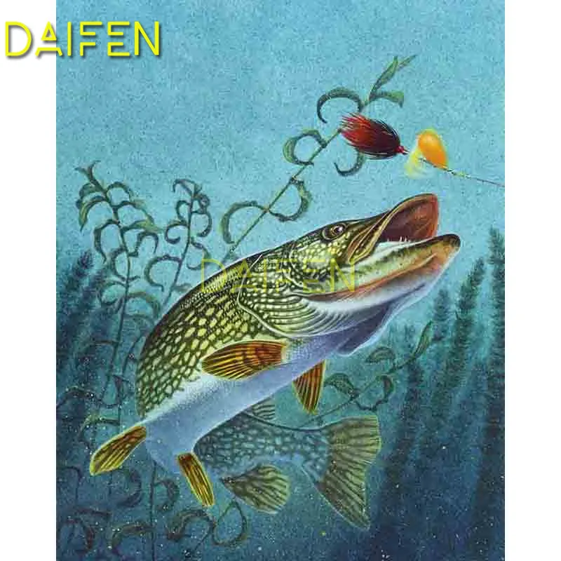 Полная круглая Алмазная мозаика полная квадратная Алмазная картина человек рыбалка в речном дереве 5D Сделай Сам Алмазная вышивка крестиком рыба - Цвет: Красный