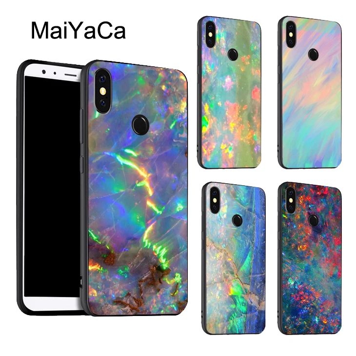 

MaiYaCa Opal Stone Iridescent TPU Case For Xiaomi Redmi 5 Plus 6 6A S2 4X Note 5 Pro 5A 7 Mi 8 K20 9 6X A2 Mix 2S Max 3