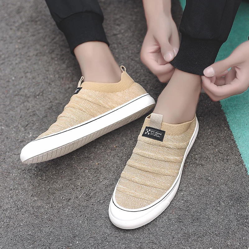 

TRAANO Mesh Spring Men Casual Shoes Adult Slip-On 2019 Breathable Comfort Sneakers Shoes Men Fashion Male Footwear ZZ-126-1