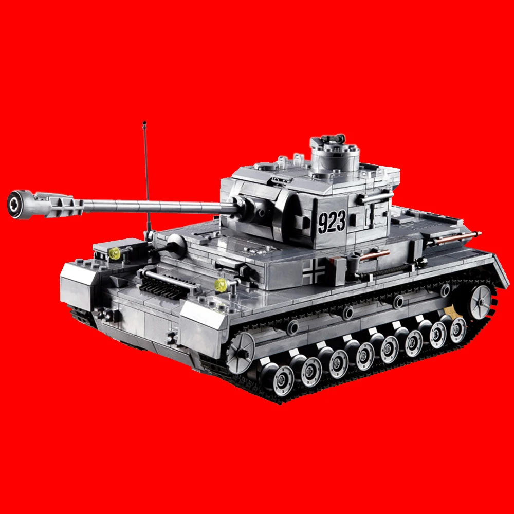 

1193 PCS/set Model of Tank Toddler Blocks WW2 German Medium the F2-Tank Engine Team Intelligence Building Blocks Toys