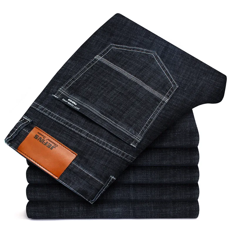 

2019 New Denim skinny Jeans Men quality trousers black blue slim fit stretch fashion pants tight plue size 28 40 42