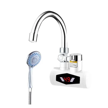 

RX-015-2C,Inetant Electric Heating Water Faucet,Digital Display Instant Hot Water Tap,Fast electric heating water bath shower