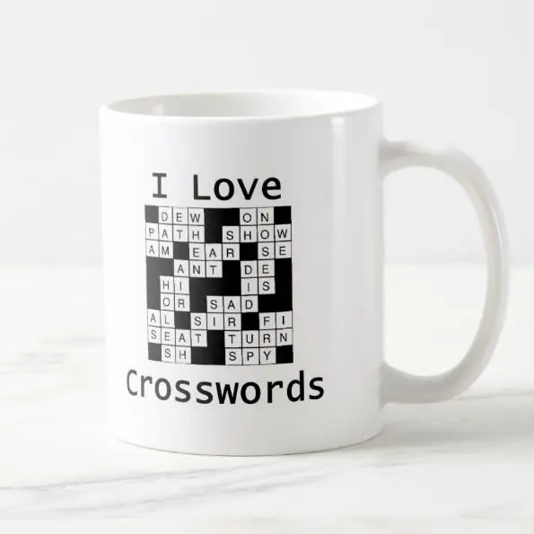 Wordsmith Crossword Lover Wordplay Mug Funny Crossword Puzzle Mug Crossword Solver I Love Crosswords Puzzle Lover Gift
