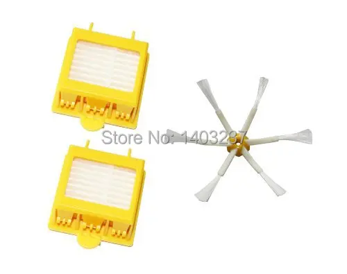 

2 HEPA Filters + 1 Side Brush 6-Armed Vacuum Cleaner Accessory Kit for iRobot Roomba 700 Series 760 770 780 790 Vacuum Cleaner