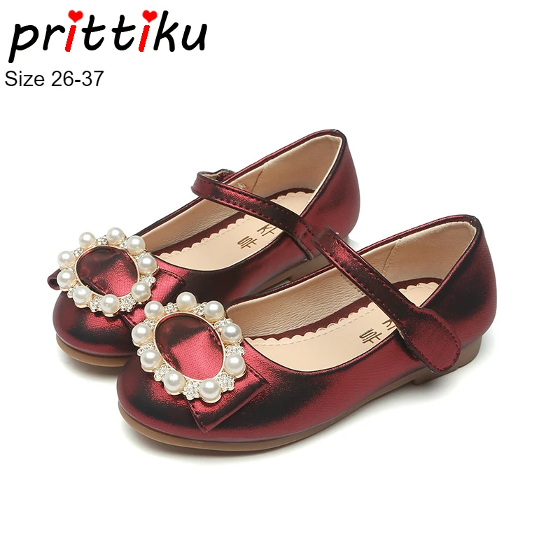Toddler Girls Leather Pearl Beaded Mary Jane Flats Little Kid Party Dancing School Big Children Performance Pageant Dress Shoes цена Toddler Girls Leather Pearl Beaded Mary Jane Flats Little Kid Party Dancing School Big Children Performance Pageant Dress Shoes цены онлайн