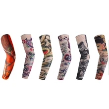 Новое поступление 1 шт. тату для рук УФ беговые носки гетры для рук эластичные Поддельные Временные татуировки рукава крутые хипстеры аксессуары