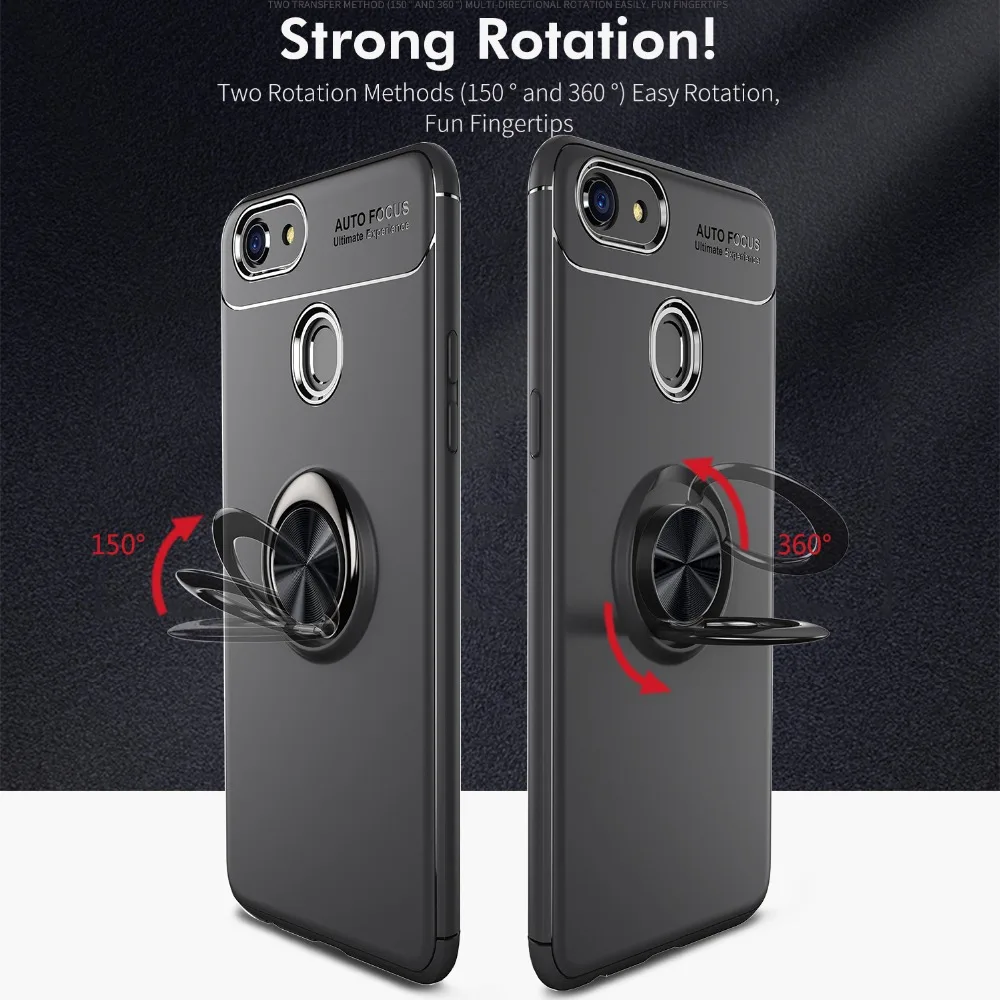 Voppton Luxury Armor Shockproof Case For OPPO F7 Case Magnetic Bracket Back Cover For OPPO F7 Coque 360 Protective TPU Fundas (6)