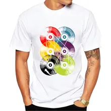 2017 Summer Brand men t shirt CD Printed Design Men T-shirts Funny Short Sleeve Funny T-Shirt Summer Tops Tees tshirts Homme