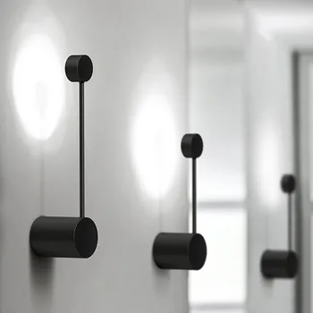 

NEW Minimalist Art Dots Wall Light Modern LED Living Room Wall Lamp Nordic Creative Aisle Lighting Fixtures Black Shell