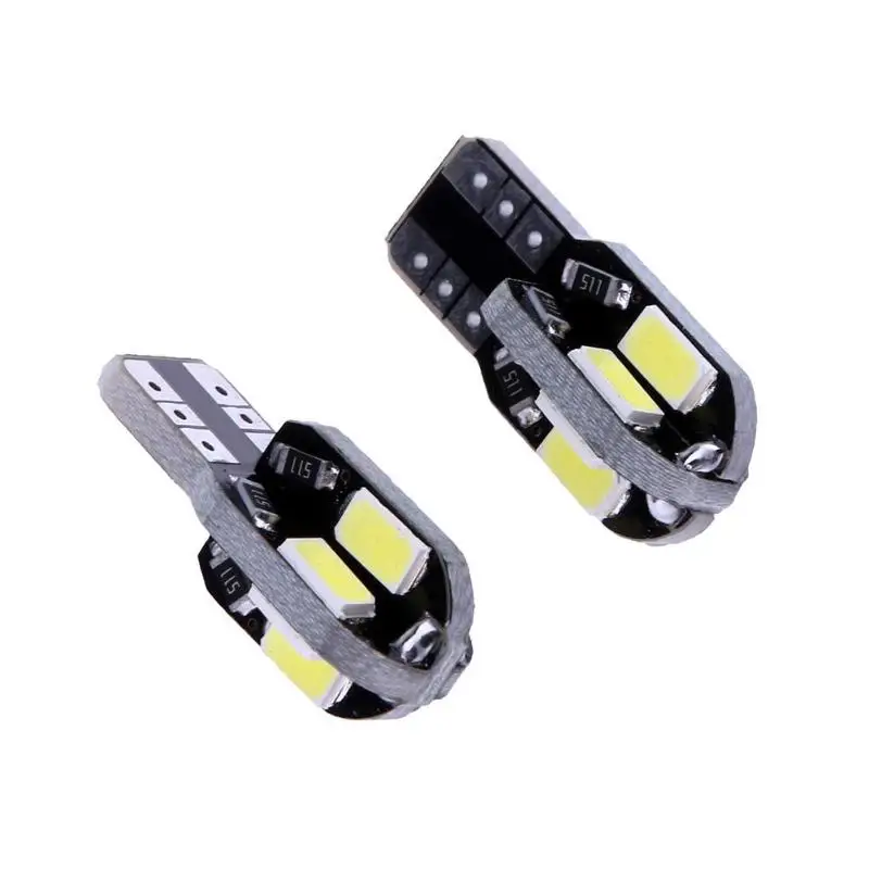 2 шт., T10 8SMD 5730, автомобильный интерьерный светильник, лампа для чтения на крыше, задний светильник, автоматический светильник, светодиод, противотуманный светильник, лампа 12 В