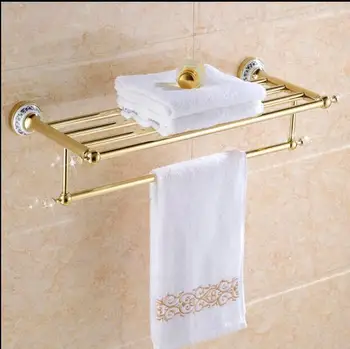 

Free Shipping Crystal copper chrome finish towel holder, towel rack Bathroom accessories towel bars 6320