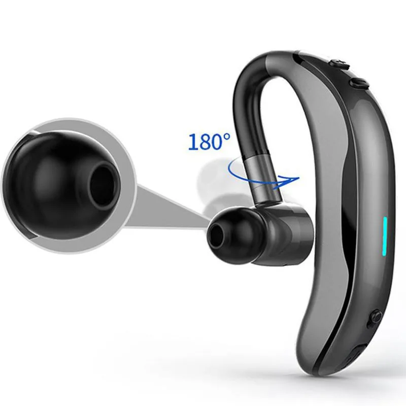 Bluetooth-гарнитура, деловые наушники V4.1Stereo с микрофоном, громкой связи звонки, музыка, ушные крючки, спортивные наушники для IPhone Xiaomi