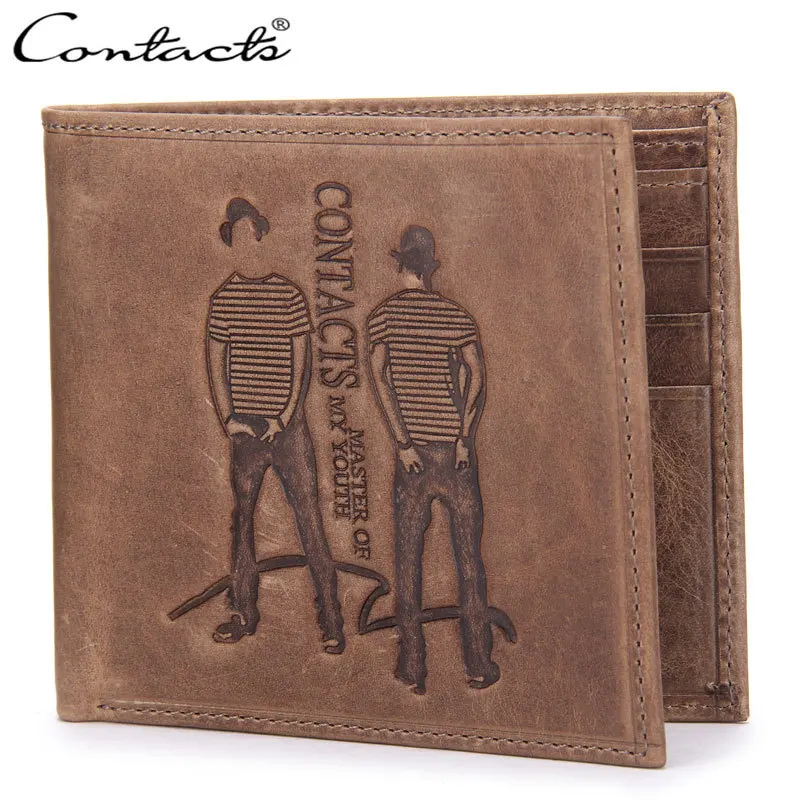 

Men Wallet Genuine Short Fashion Male Clutch Credit Card Holder Purse Thin Slim Mini Wallet Driver's License Money Bag 2019