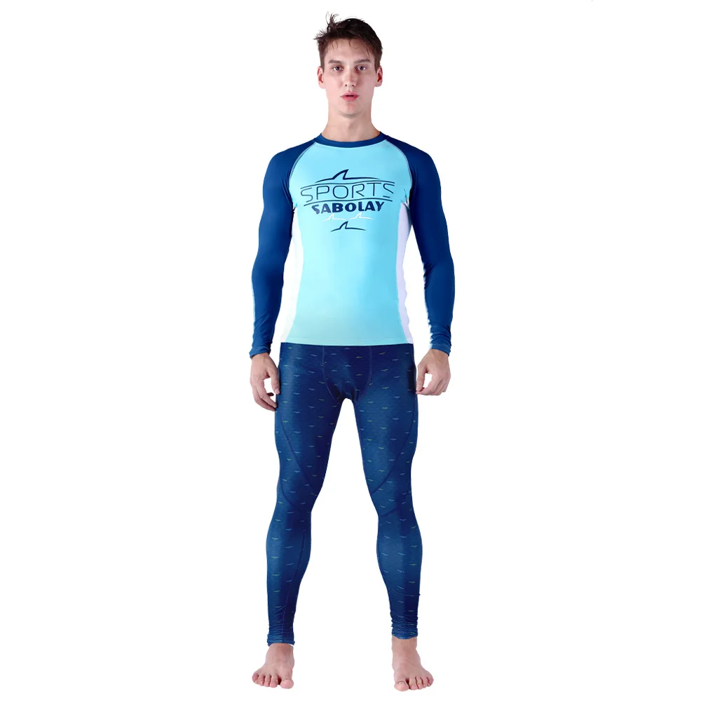 Lovers Surfing Rashguard Swimsuit Long Sleeves men Rash Guards Diving