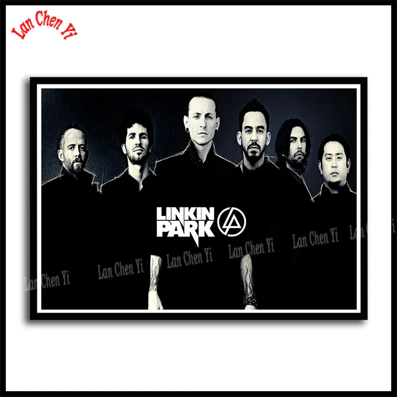 Linkin park Рок-Группа с белым покрытием бумажные плакаты Европейская и американская музыка звезда декоративная живопись кафе бар плакаты