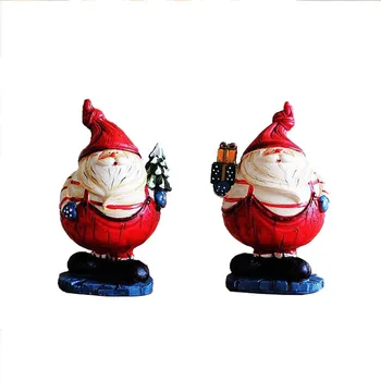

Modern Christmas Gift Resin Santa Claus Model Figurines Miniatures Home Craft Wedding Gift For Christmas New Year Decor Gifts