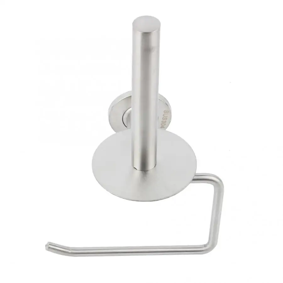 Kitchen Tissue Roll Holder Hotel Roll Paper Wall Hanging Rack Stainless Steel Hotel Tissue Box Roll Holder Dual-Use Paper