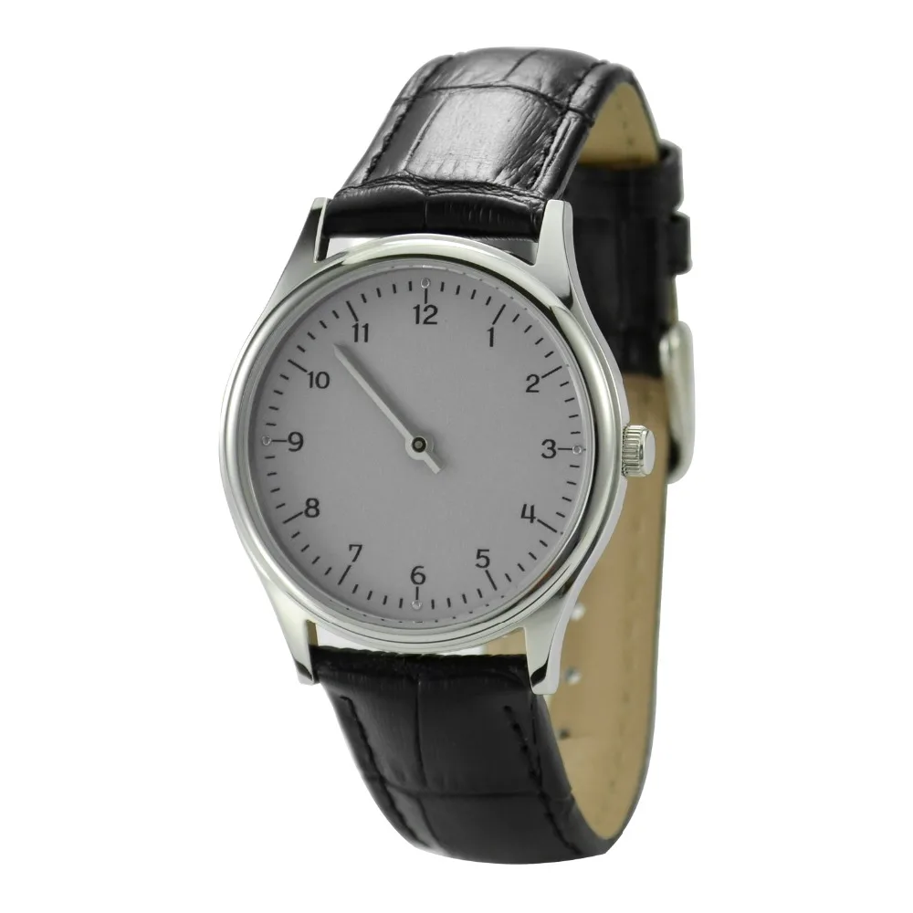 

Slow Time Watch Numbers Grey Face - Unisex Watch - Men Watch, Women Watch - Free shipping