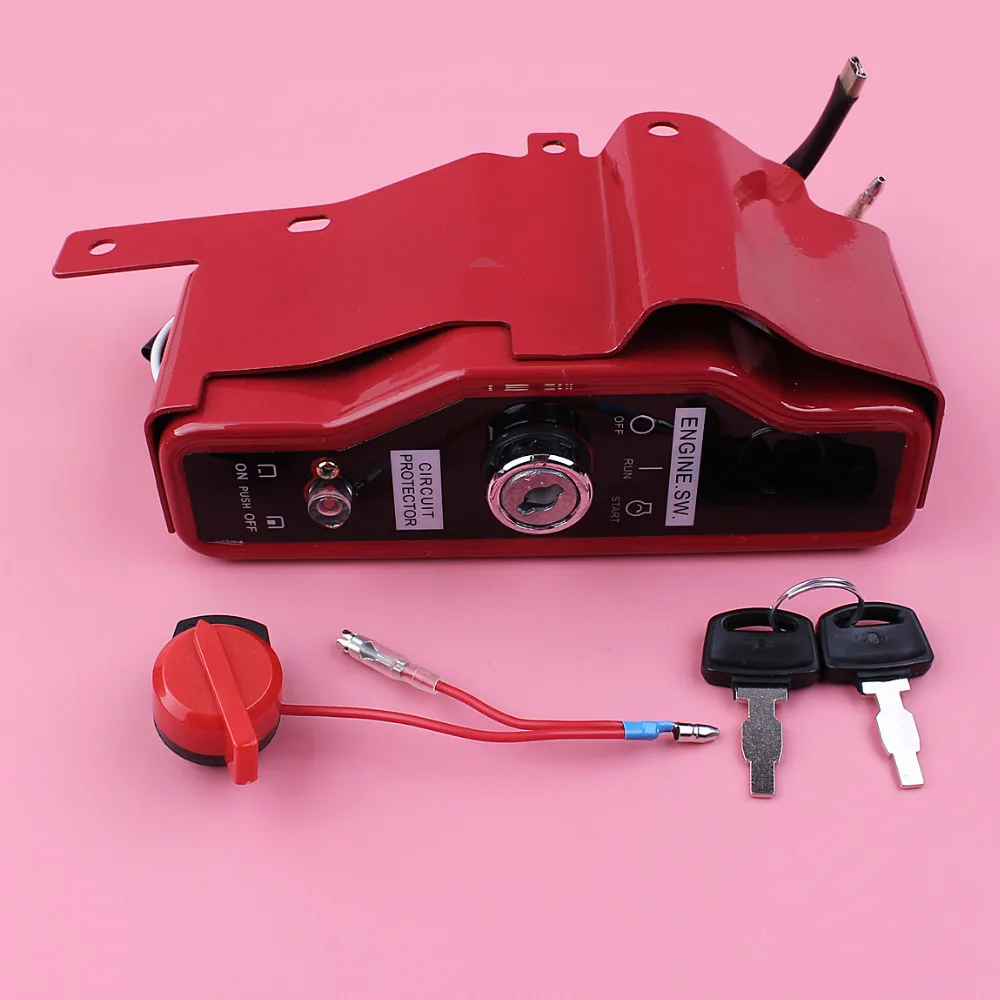 Зажигания остановить распределительная коробка с ключами для Honda GX390 GX340 13HP 11HP GX 390 340 газонокосилка двигатель запасные части