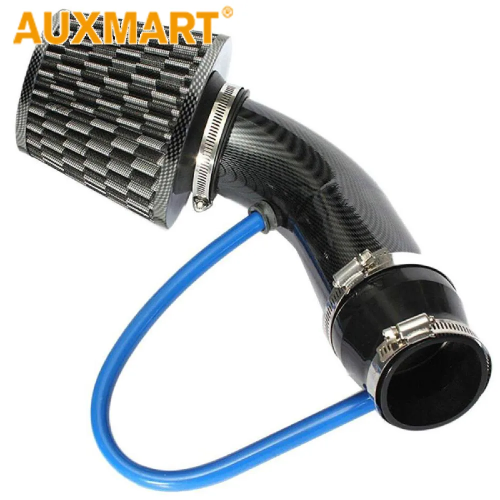 

Auxmart Car Engine Intake Pipe Air Filter Mushroom Head Productivity Air Filter 76Mm Inlet Air Filter Flow High Cold Air Cone