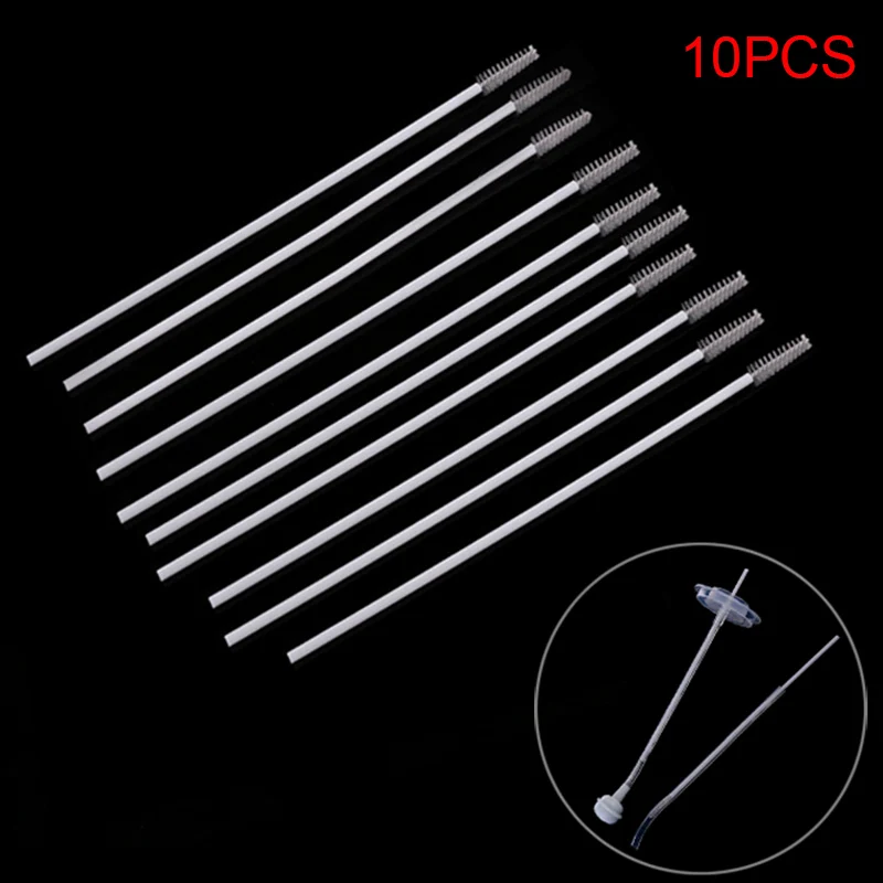 

10Pcs/Lot Portable Convenient Baby Bottle Brush Test Tubes Brushes Stainless Steel Straws Cleaning Brush YJS Dropship