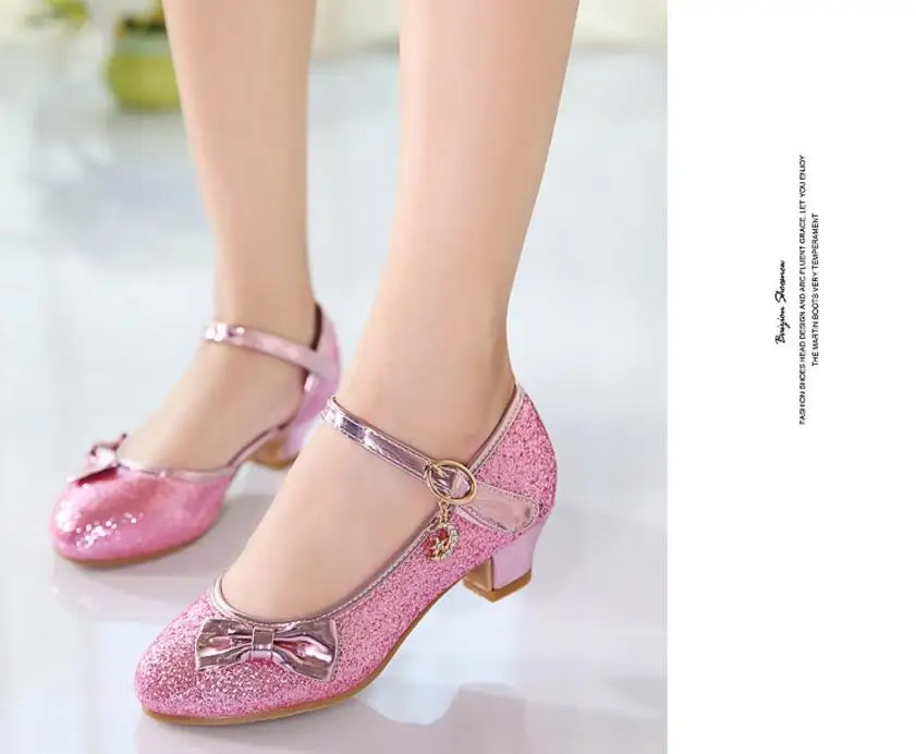 Girls high-heeled shoes-22