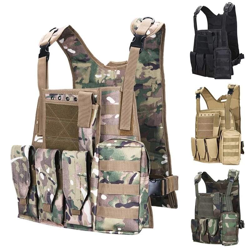 

Airsoft Military Tactical Vest Molle Combat Chest Swat Assault Plate Carrier CS Outdoor Clothing Hunting Vest Equipment