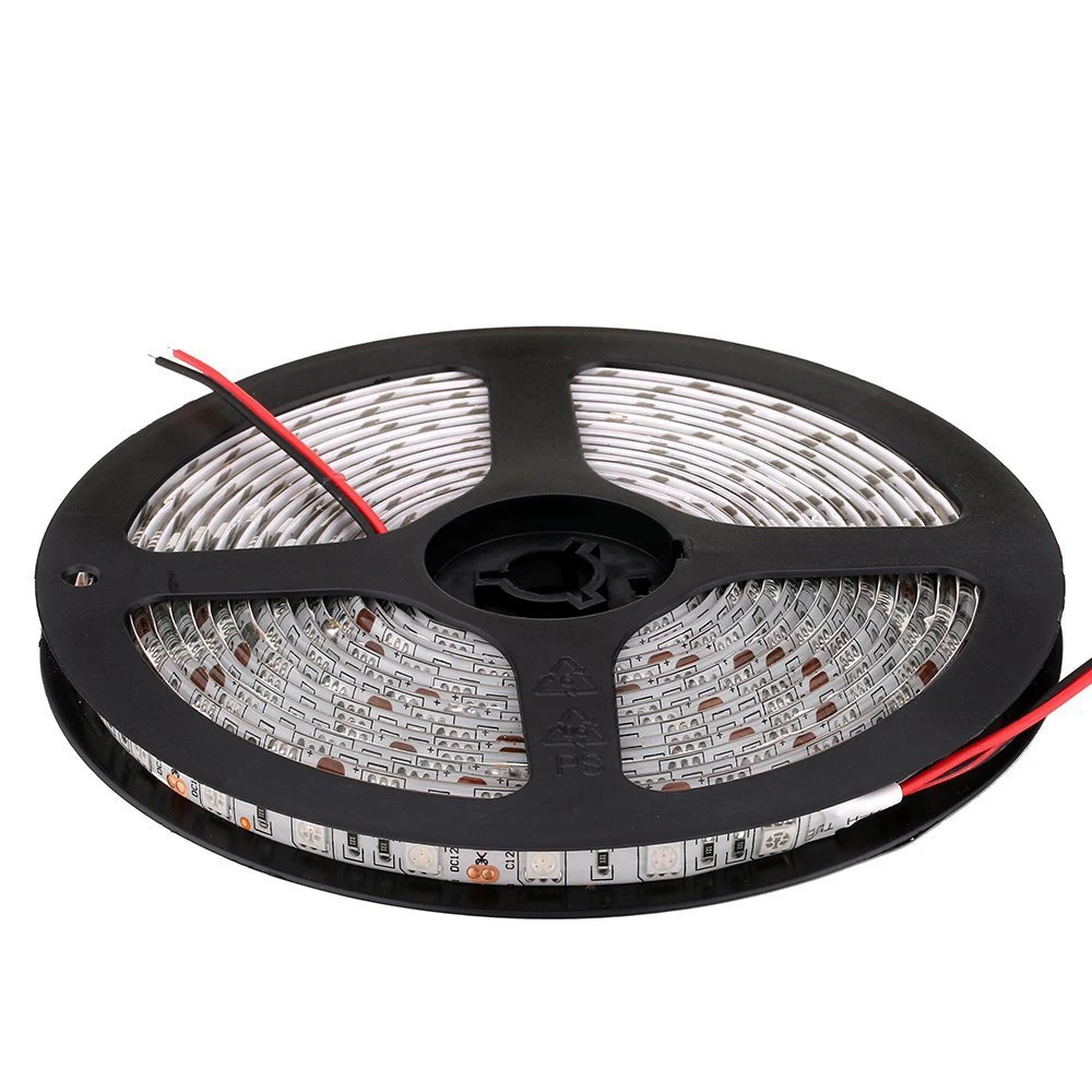 5 м RGB 5050 СВЕТОДИОДНАЯ лента SMD водонепроницаемая гибкая светодиодная с мощностью