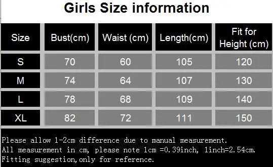 girl size