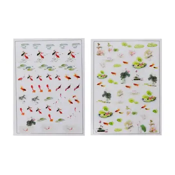 

3D Goldfish Lotus Clear Film Resin Water-Like Painting Jewelry Making