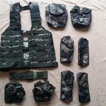 Военный Тактический Жилет molle цифровой боевой-портативный тактический жилет с комбинацией из 06 10 комплектов 07 лесной жилет