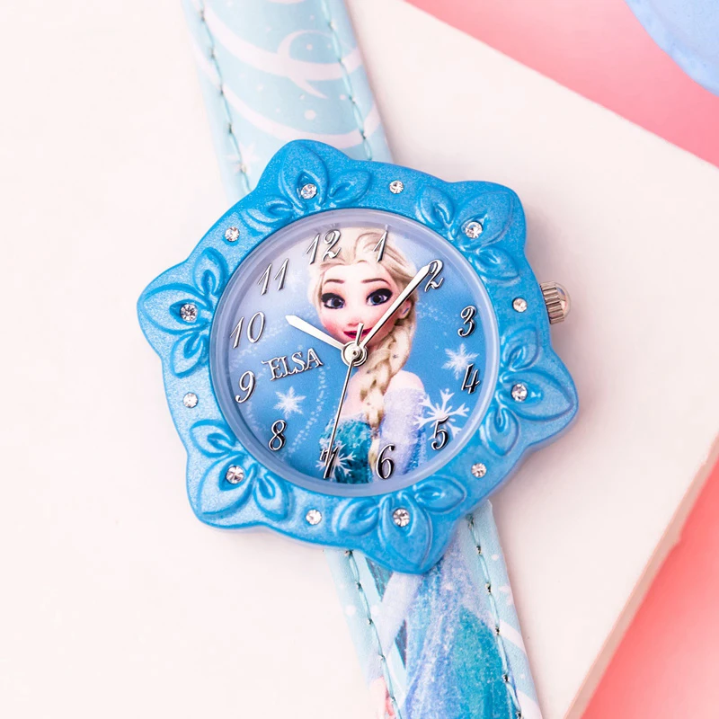 Disney Frozen Princess оригинальный дизайн детские часы для девочек упаковка с подарочной