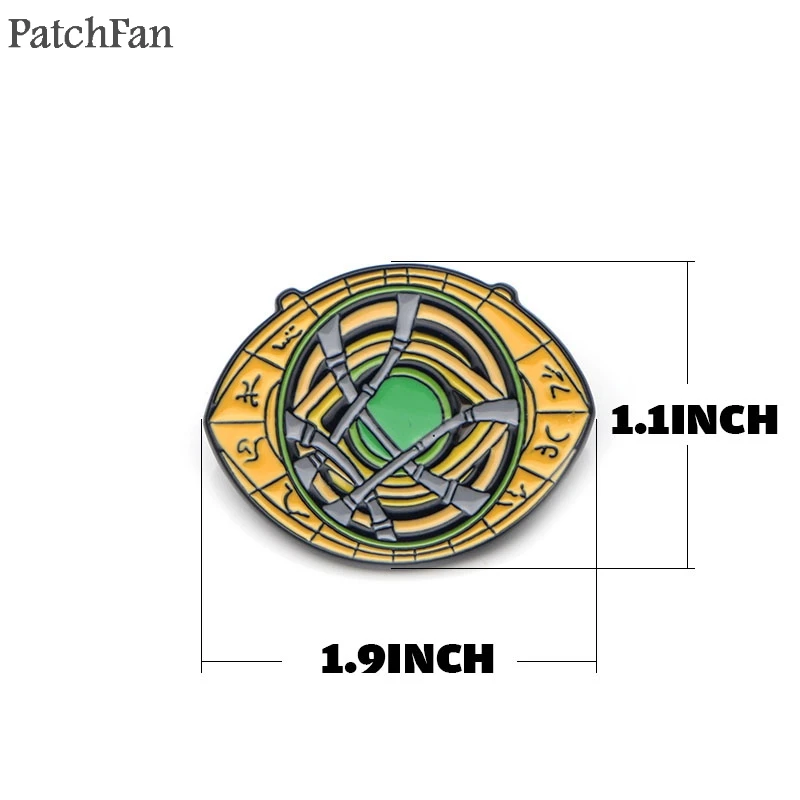 Patchfan сериал глаз Agamotto из цинкового сплава для галстука футболки значки Сумка