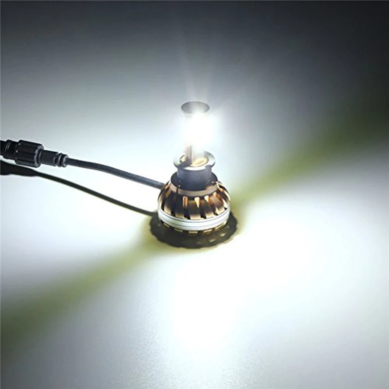 

2PCS NEW H3 120W CREE Chips LED Headlight Kit 6000K White Car Bulb Lamp Light