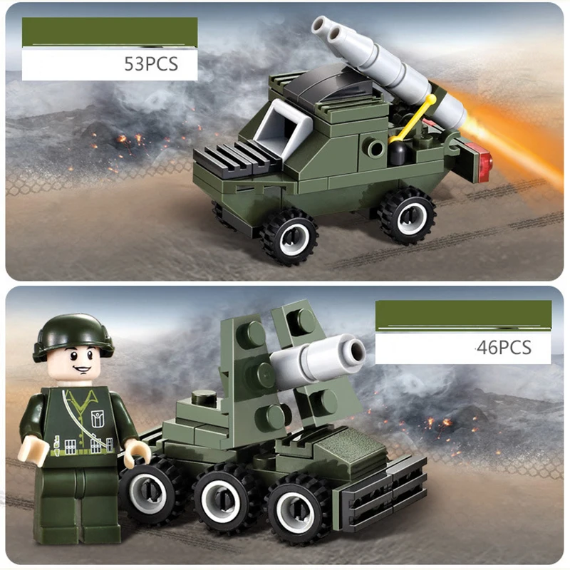 358PCS City Military Building Blocks Soldiers Tank Helicopter Car SWAT Special Force Compatible LegoingS Figures Bricks Kid Toys