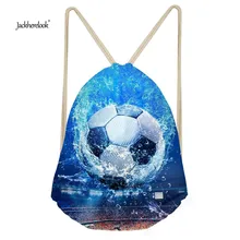 Jackhereook мужские сумки на шнурке маленький рюкзак 3D мяч Мода Дети Bolsa школьные сумки для книг для подростков мальчиков карман струнная сумка