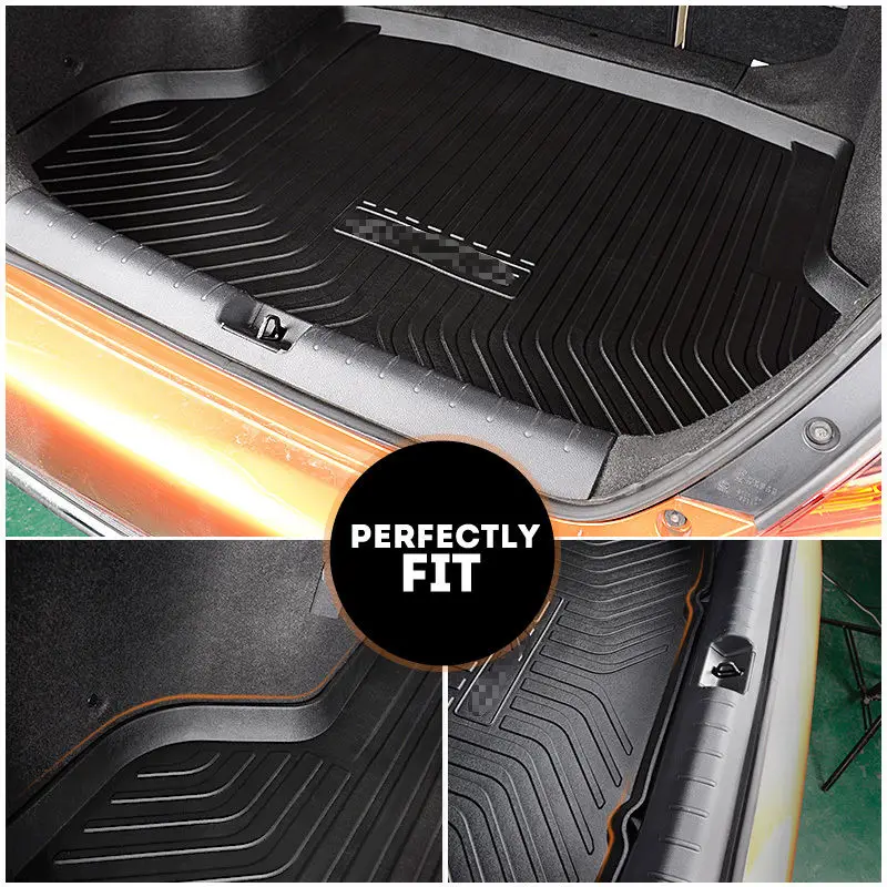 Резиновые коврики багажнике автомобиля коврики подходят для BMW X1 F48 F49- автомобиль пол задний грузового mub коврик для багажника авто задний багажник Организатор коврики