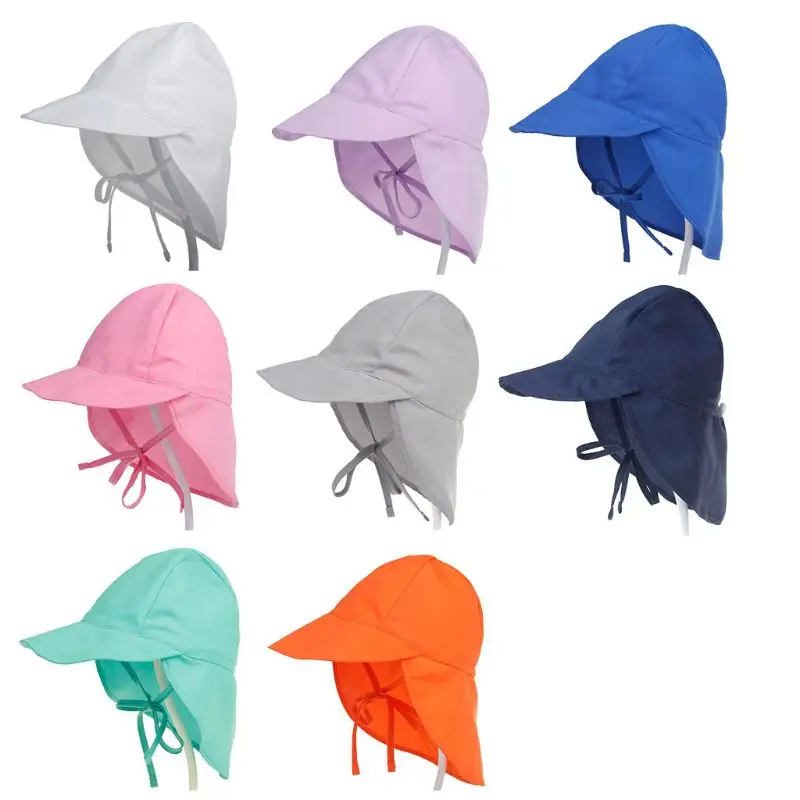 Summer Toddler Baby Sun Protection Swim Beach Hat Adjustable Foldable Bucket Cap